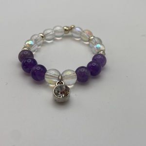 Infant or Toddler Amethyst bracelet (Touched By Promise)